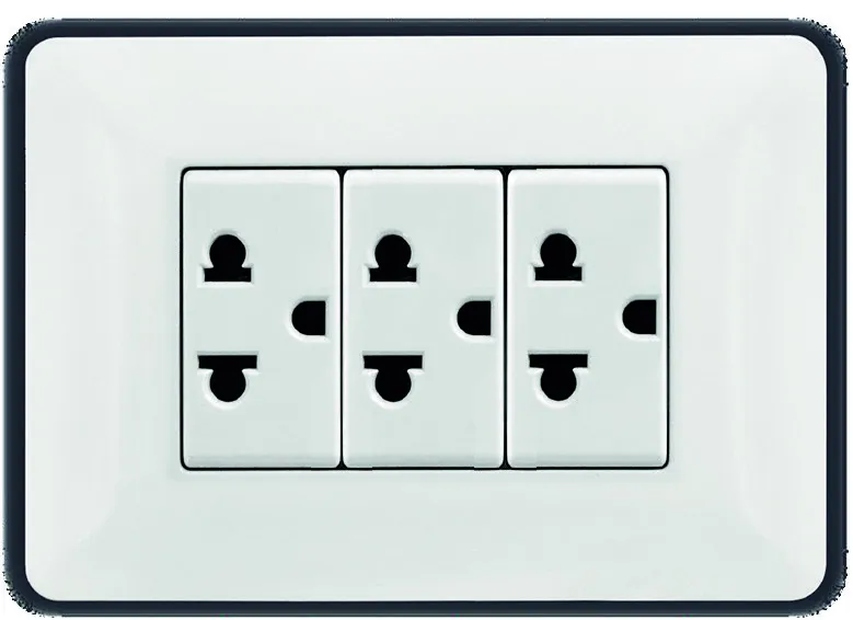 Tomacorriente Triple Con Tierra Empotrar