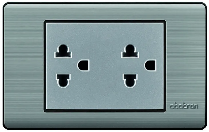 Tomacorriente Doble Con Tierra Empotrar