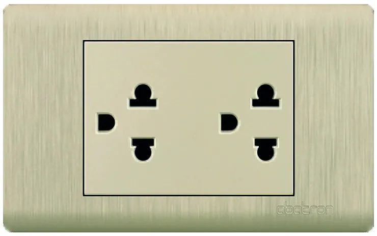 Tomacorriente Doble Con Tierra Empotrar