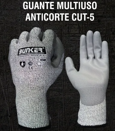 GUANTE MULTIUSO ANTICORTE CUT-5