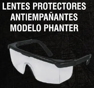 VISOR GOOGLES CON VENTILACIÓN INDIRECTA