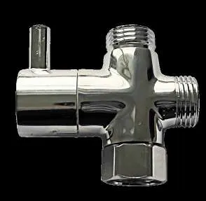 Desviador de ducha bronce cromado