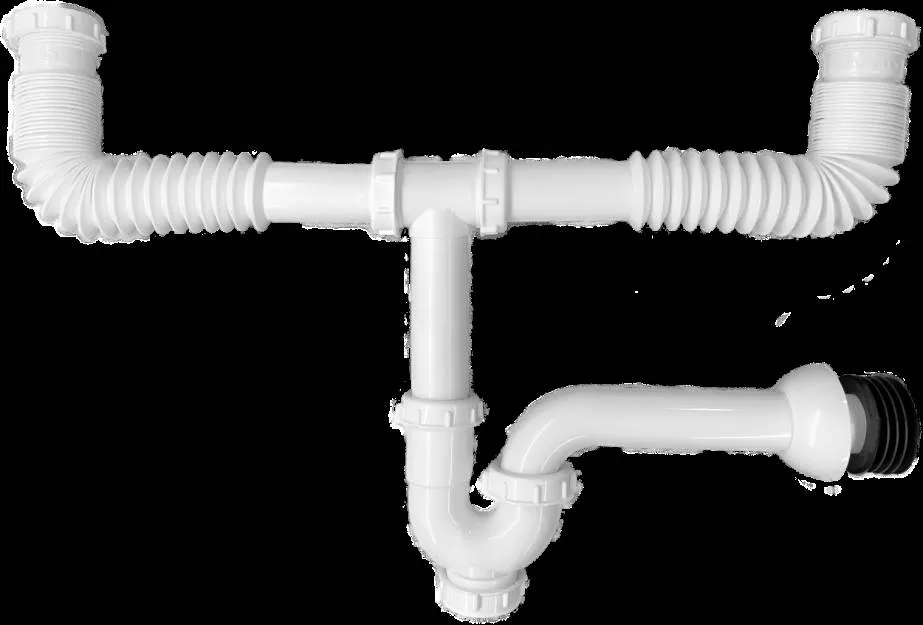 DT BRAZOS CORRUGADOS Y TRAMPA PREMIUM CON REGISTRO C/ ROSCA INVERTIDA