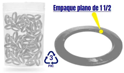 EMPAQUE PVC PLANO 1.1/2