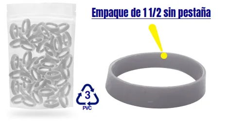 EMPAQUE PVC CÓNICO 1.1/2 SIN PESTAÑA